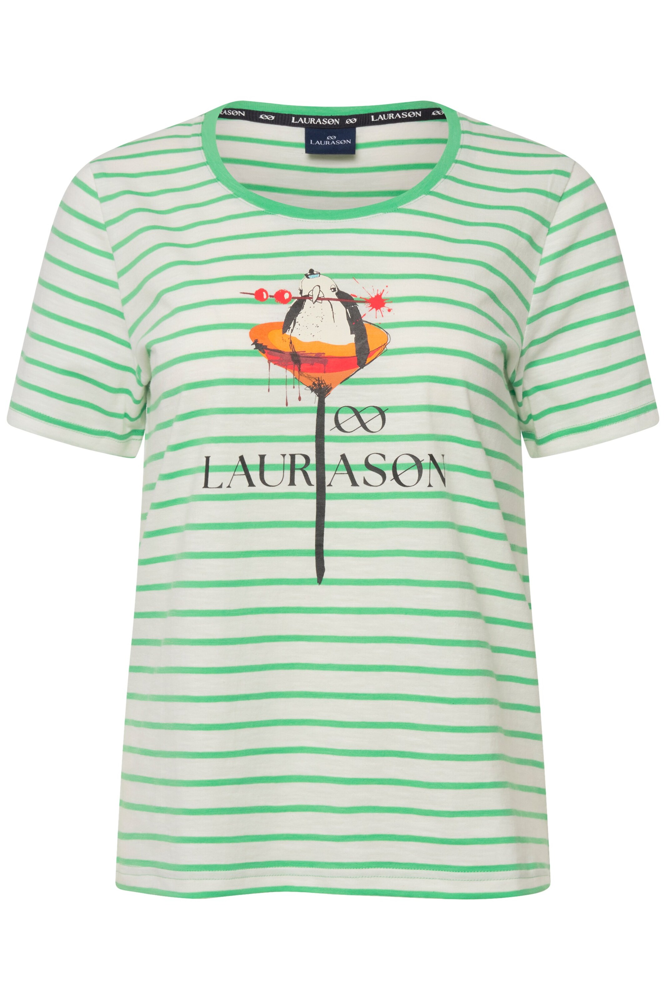 T-shirt LAURASØN en vert : devant