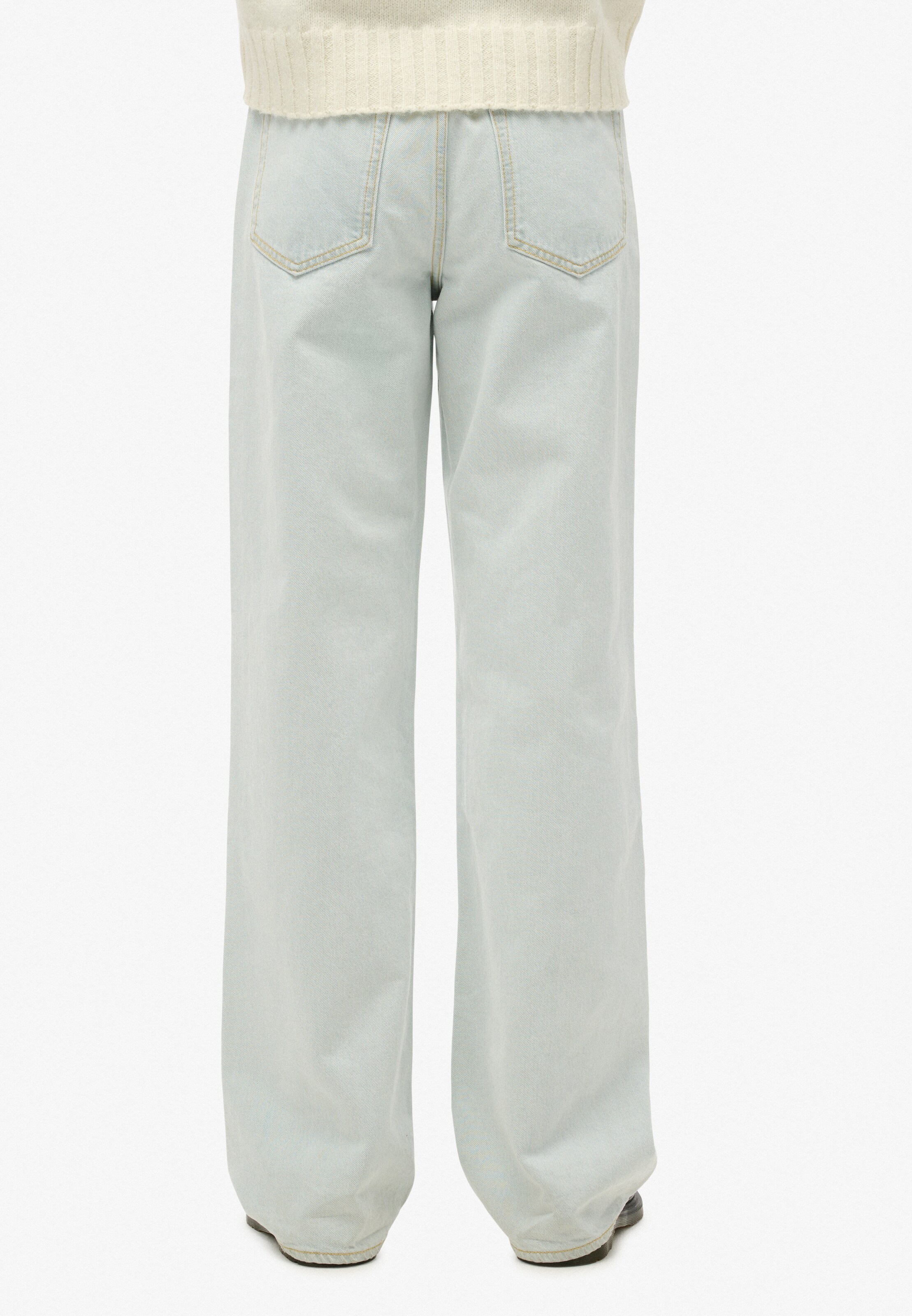 Superdry & Co Wide Leg Jeans in Blau
