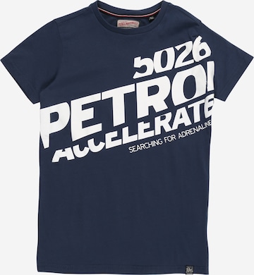 Petrol Industries - Camiseta en azul: frente