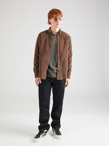 Abercrombie & Fitch Regular fit Skjorta i brun