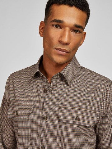 Coupe regular Chemise HECHTER PARIS en marron