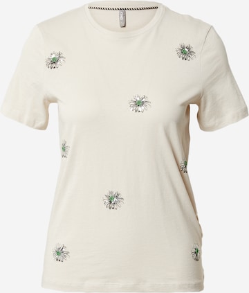 T-shirt 'KITA' ONLY en beige : devant