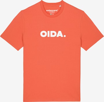 Watapparel T-Shirt ' Oida ' in Orange: Vorderseite