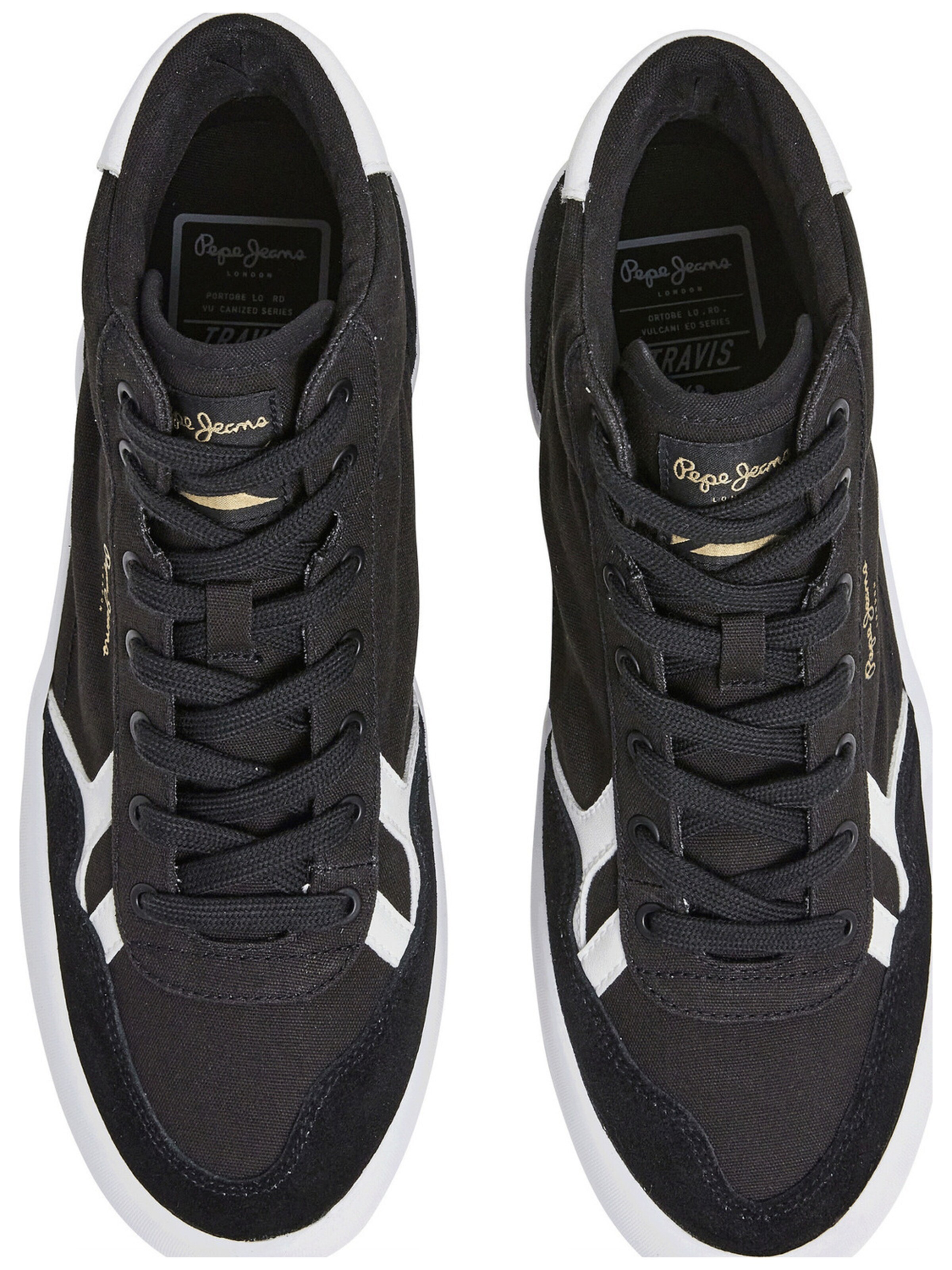 Pepe Jeans Sportschoen 'Pepe Jeans Travis City' in Zwart