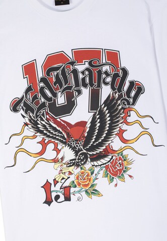 Ed Hardy Тениска '1971 Tattoo Eagle' в бяло