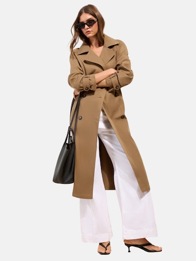 Friends Like These Between-Seasons Coat in S in Light brown, Item view