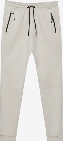 Pull&Bear Tapered Broek in Beige: voorkant