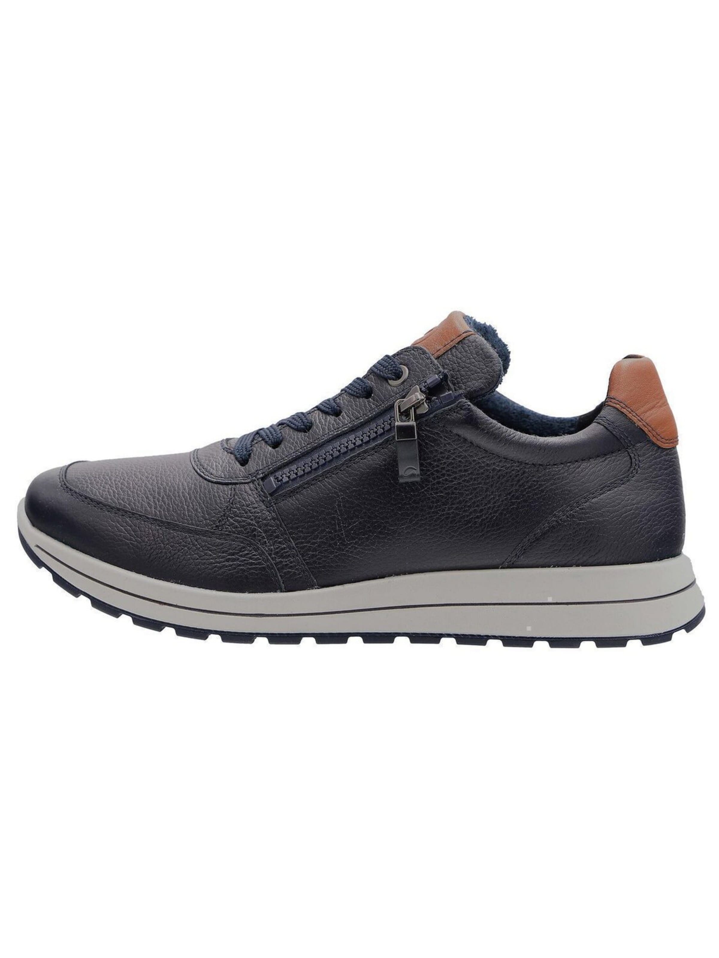 ARA Låg sneaker 'Sportlicher Schnürschuh Herren 1124501-12 Echtleder in blau' i blå: framsida