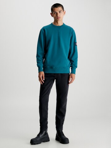 Calvin Klein Jeans Sweatshirt in Blauw