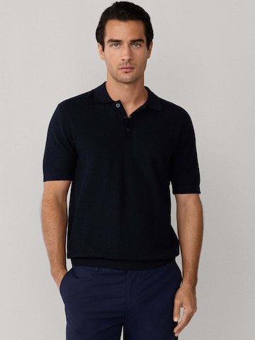 Maglietta 'HONEYCOMB' di Hackett London in blu: frontale