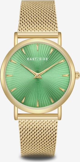 Analoginis (įprasto dizaino) laikrodis iš Eastside, spalva – Auksas / žalia, Prekių apžvalga