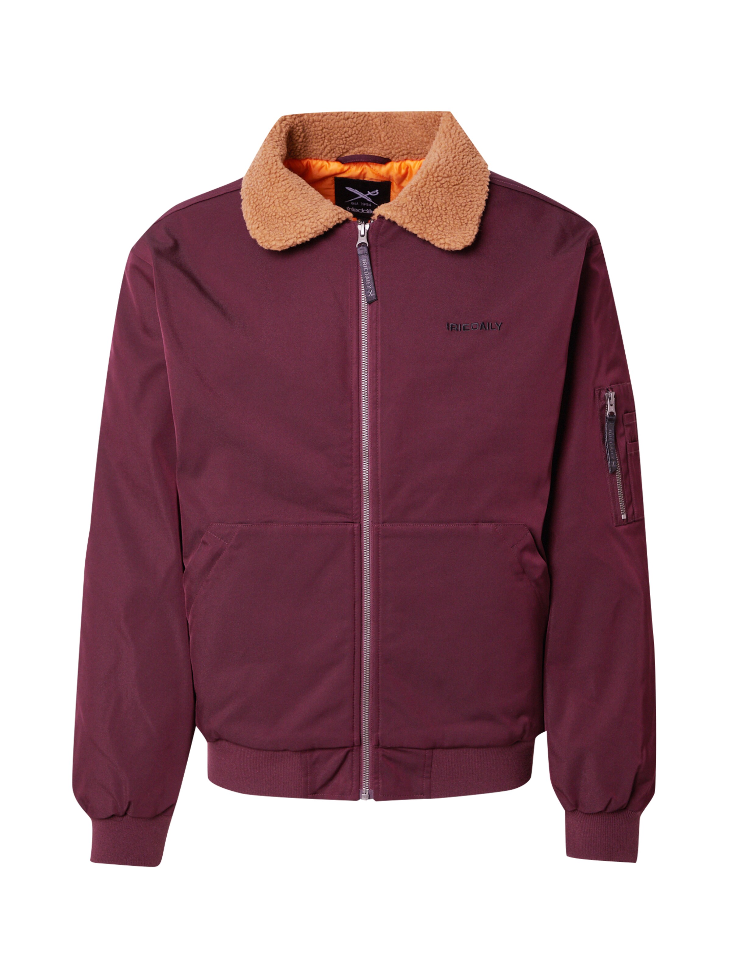 sarkans Iriedaily Starpsezonu jaka 'U-Rope': no priekšpuses