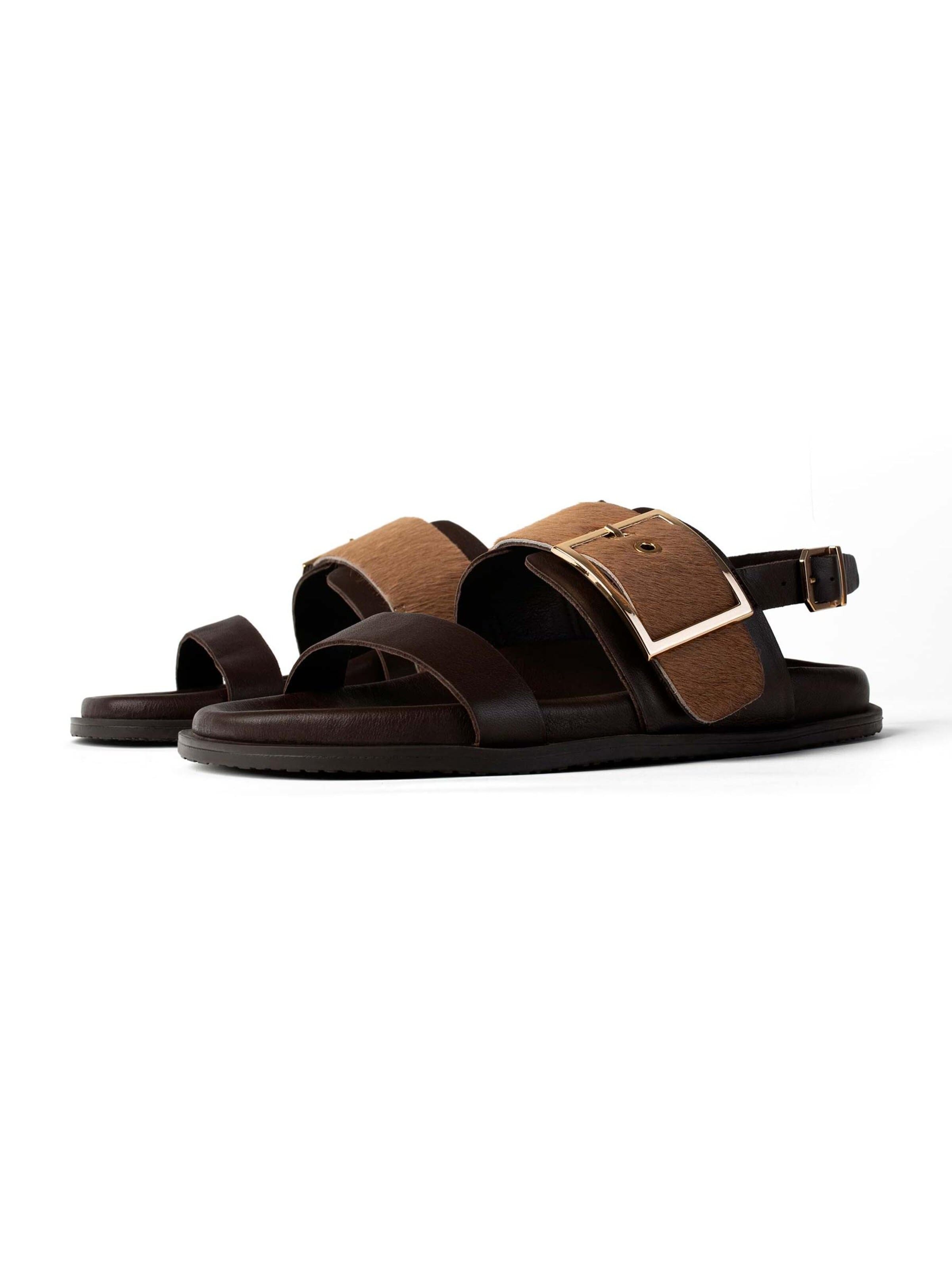L37 HANDMADE SHOES - Zapatillas 'WILD AT GOLDEN HOUR' en marrón