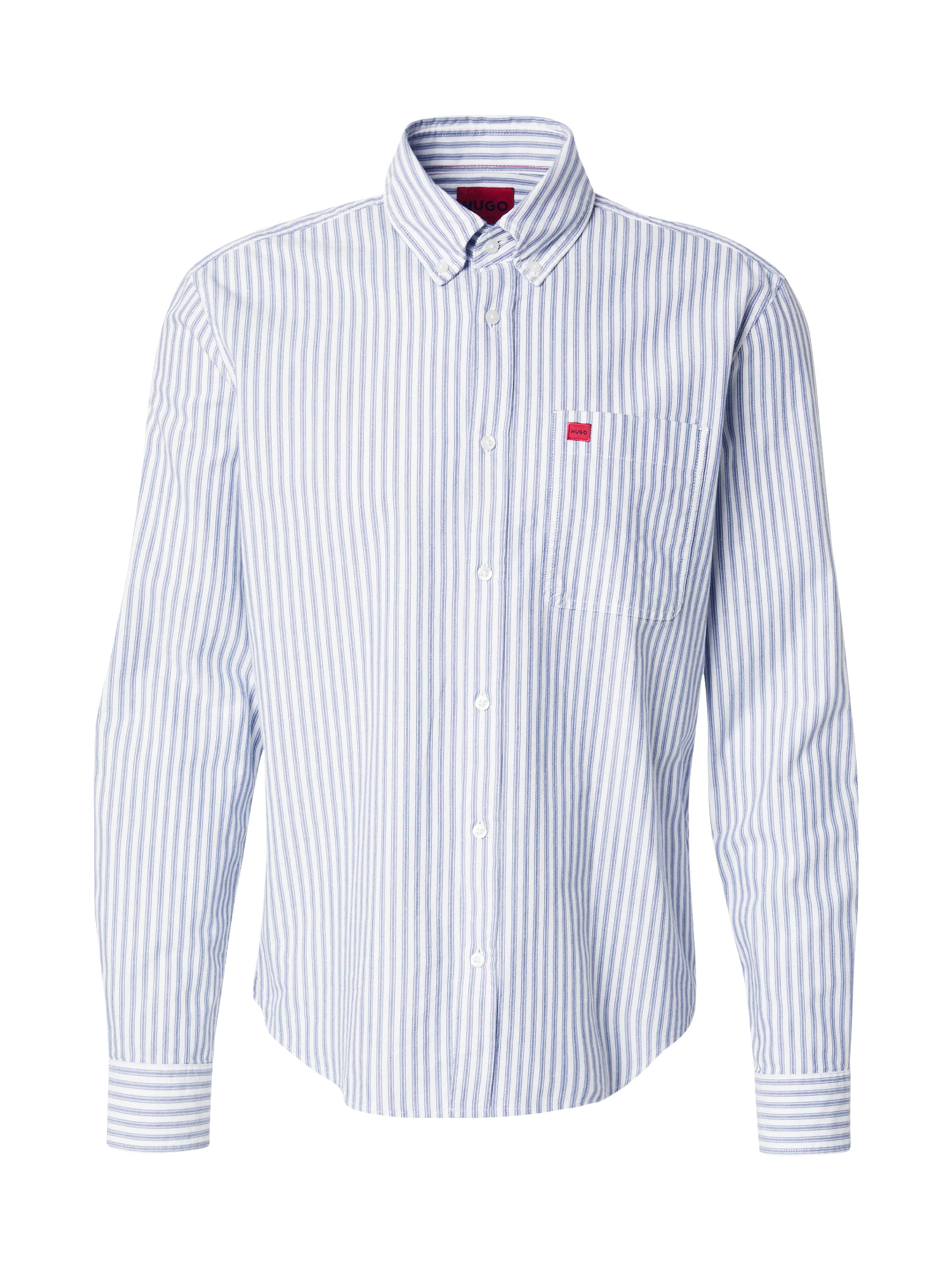 HUGO Button Up Shirt 'Evito' in Blue: front