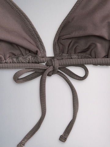 The Set Triangle Bikini in Brown