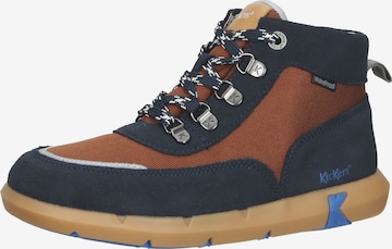 Kickers Boots in Blue: front