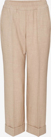 OPUS Regular Pleat-Front Pants 'Maikito' in Beige: front