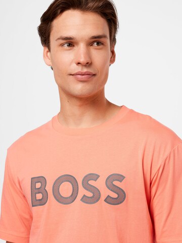 BOSS Green Shirt 'Teeos' in Orange