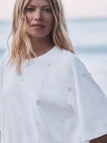 T-shirt Next en blanc