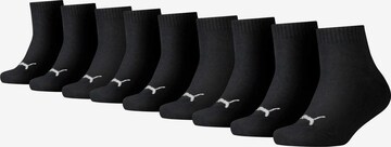 PUMA Athletic Socks in Black: front