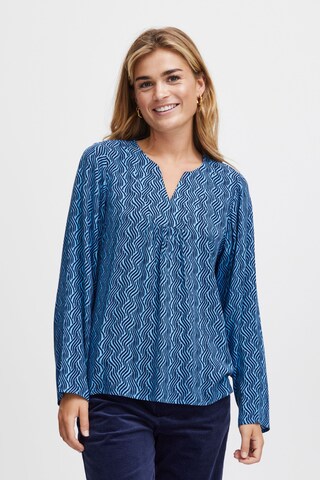 Camicia da donna di Fransa in blu: frontale