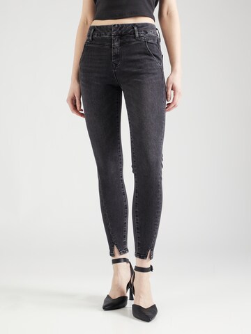 Skinny Jeans 'Vintage' de la Dawn pe negru: față