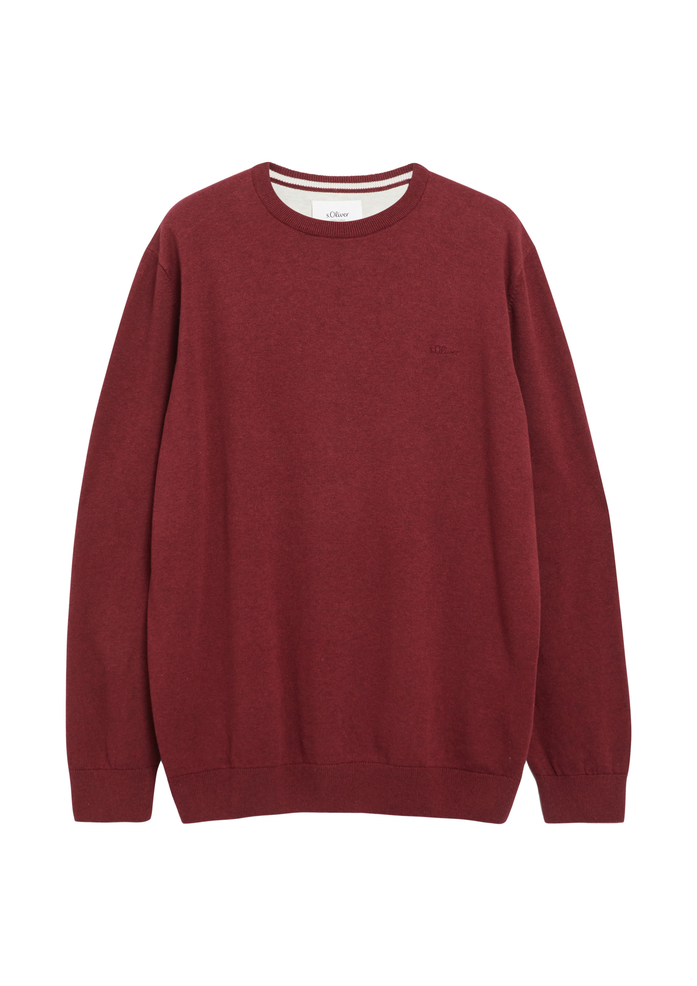 s.Oliver Men Big Sizes Sweater in Red: front