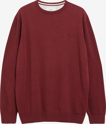 s.Oliver Men Big Sizes Sweater in Red: front
