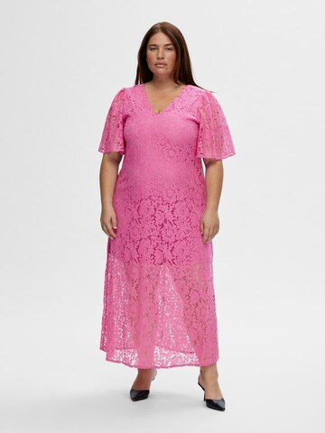 SELECTED FEMME Jurk in Roze