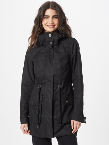 Ragwear Between-Season Jacket 'ELSA' in Black: front