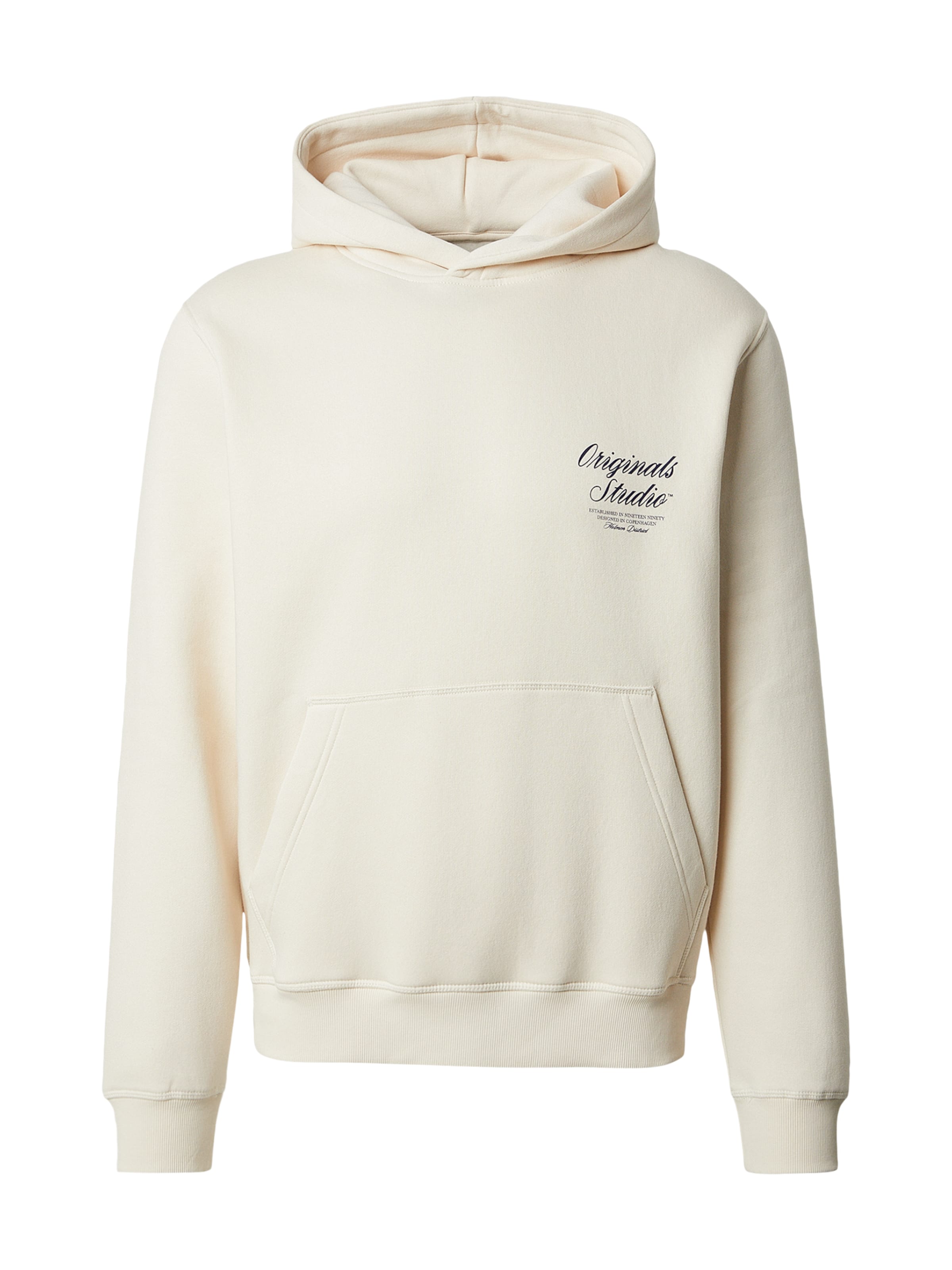 JACK & JONES Mikina 'JWHNORREBRO' – bílá: přední strana