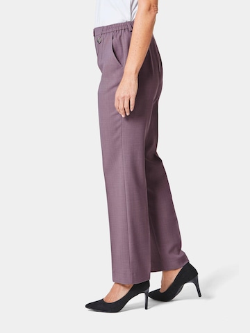 Regular Pantalon à plis 'Carla' Goldner en rose
