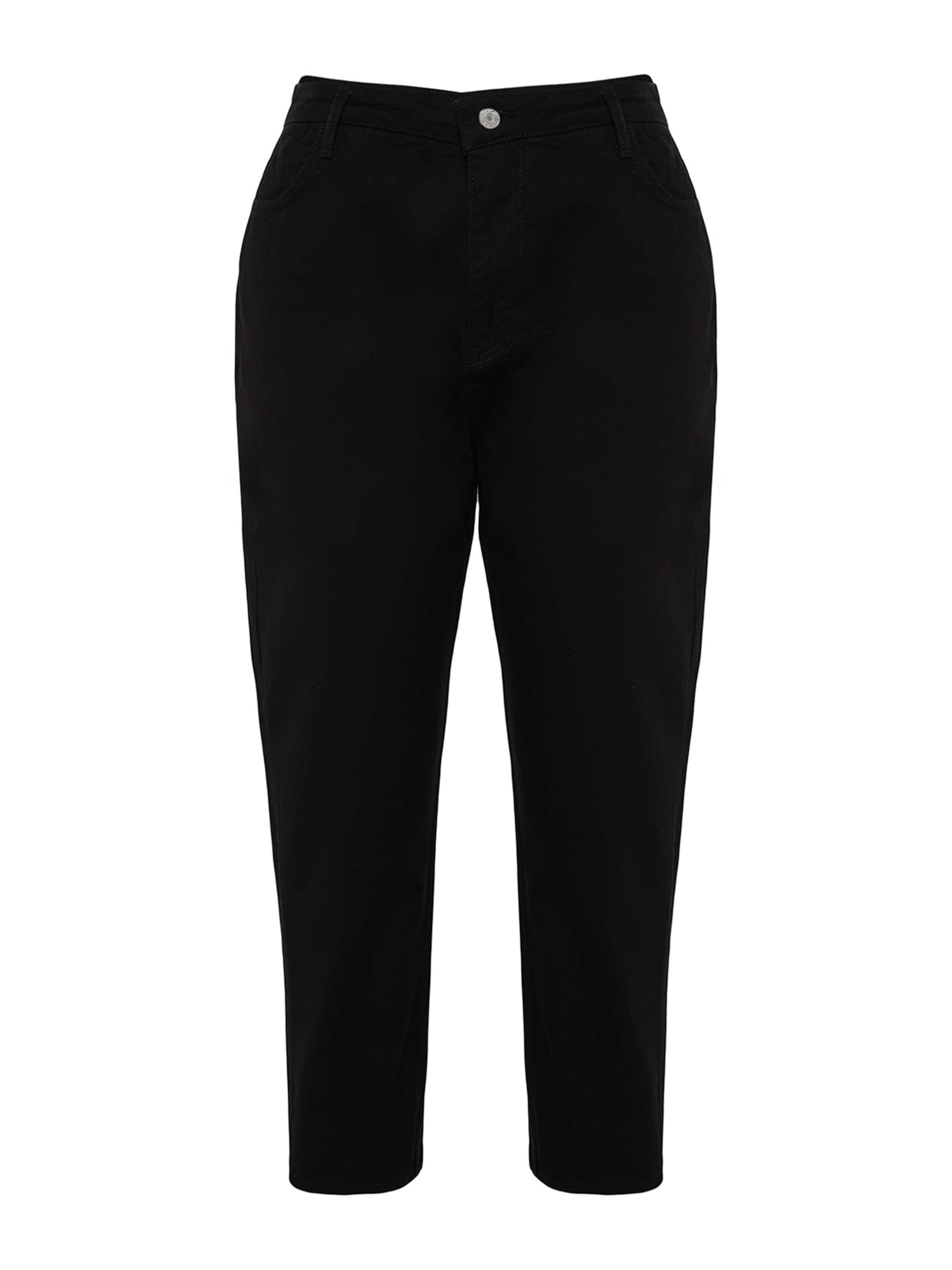 Trendyol Curve tavaline Teksapüksid, värv must: eest vaates