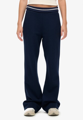 Loosefit Pantalon 'Athletic Essentials' Superdry en bleu : devant