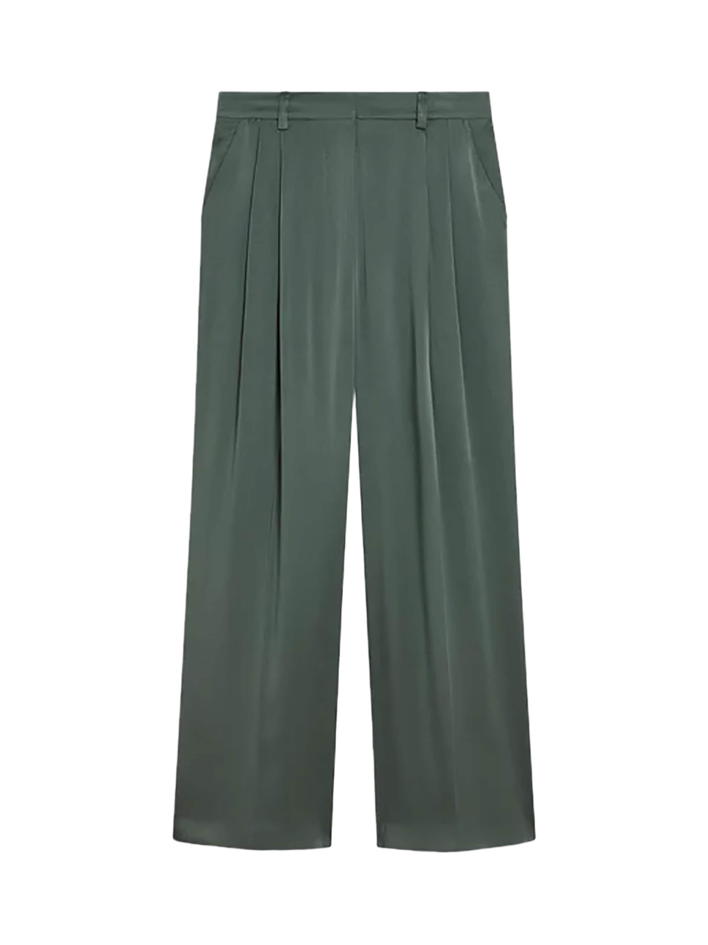 Wide Leg Pantalon à pince Semicouture en vert : devant