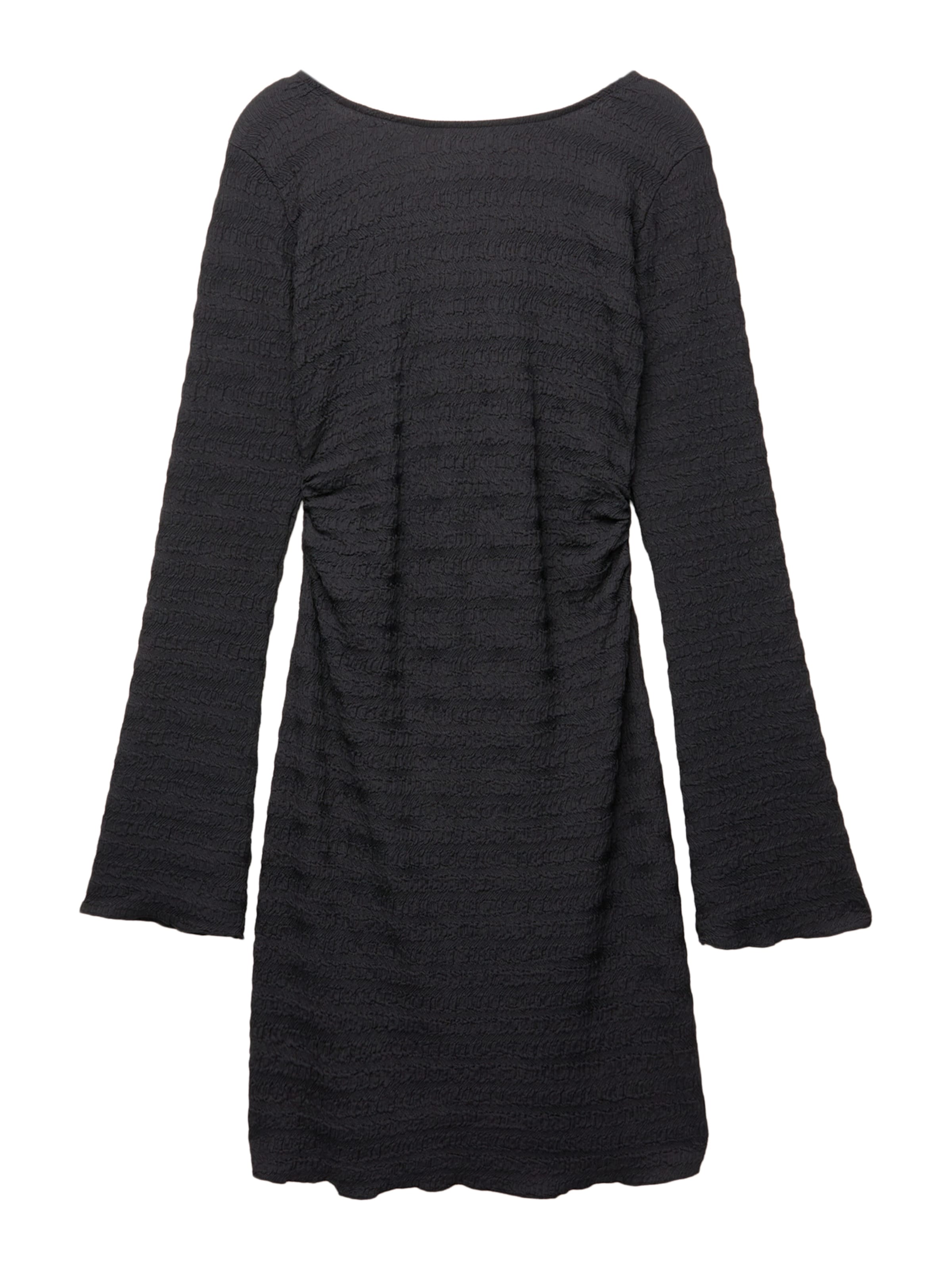 Pull&Bear Sukienka w kolorze czarny: przód