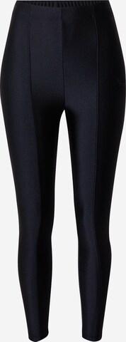 Skinny Leggings 'RESPECT HER' de la Reebok pe negru: față