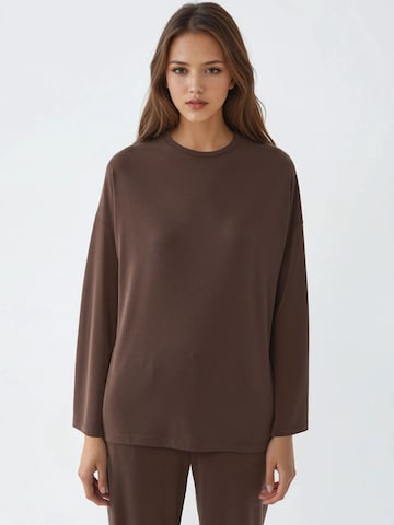 Maglietta di Busem in marrone: frontale