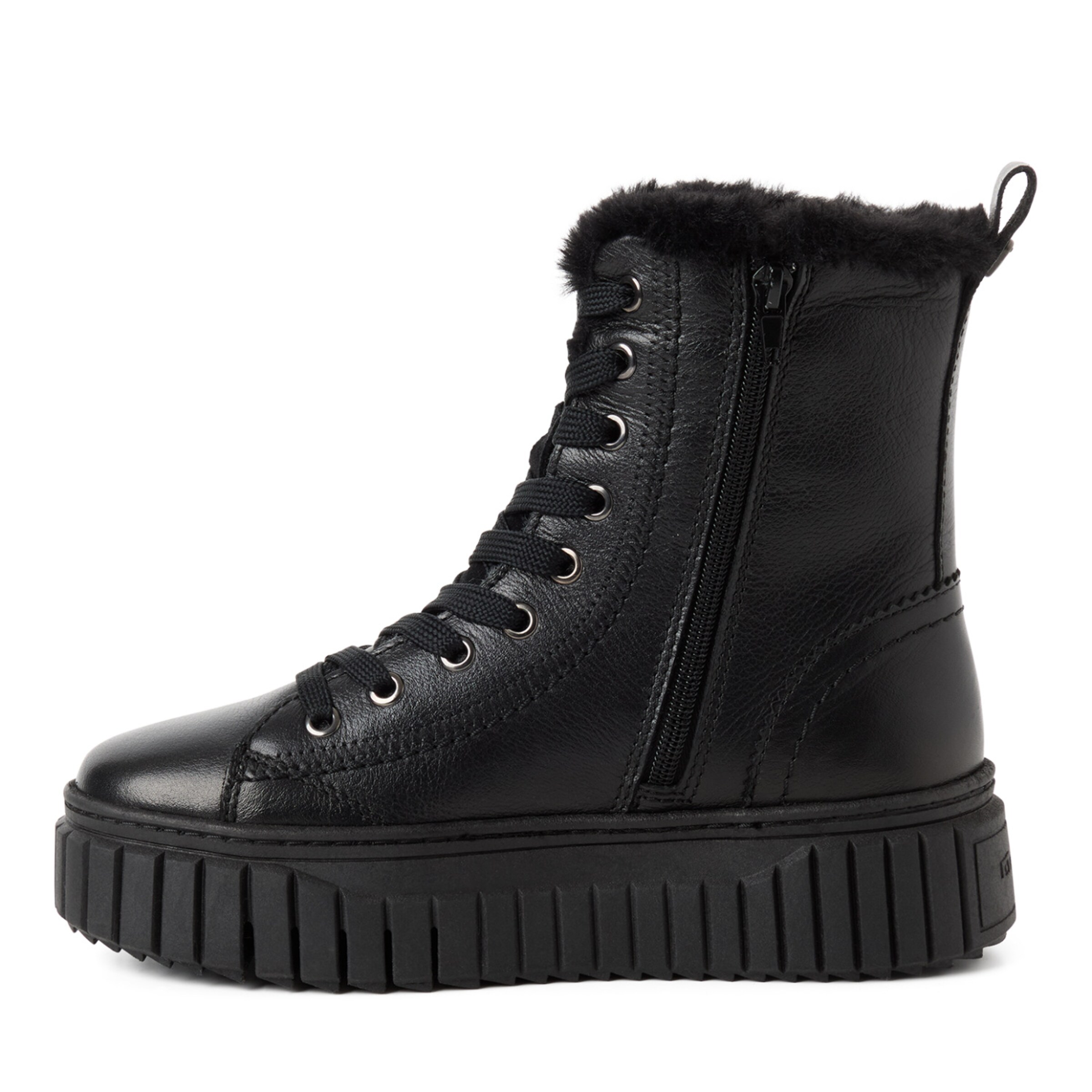 Stivaletto stringato di Tamaris in nero