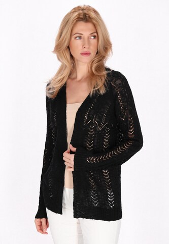 Usha Knit cardigan in Black: front