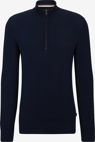 BOSS Sweater ' Ebrando-P ' in Blue: front