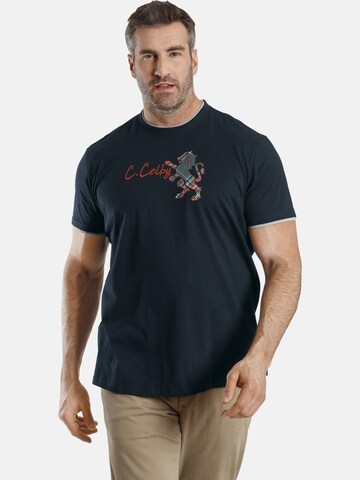 T-Shirt ' Earl Cian ' Charles Colby en bleu : devant