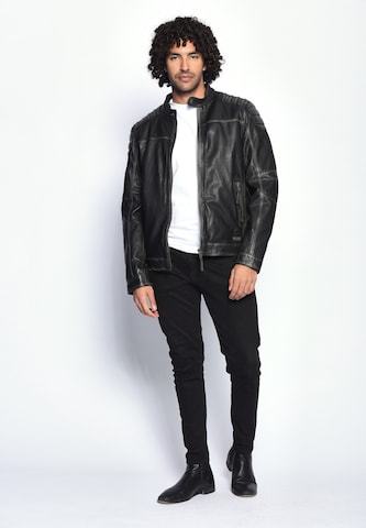 MUSTANG Lederjacke 'Whyte' in Schwarz