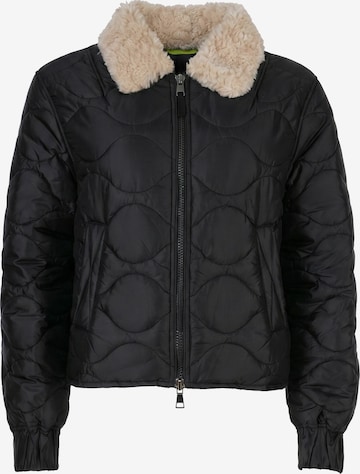 No. 1 Como - Chaqueta de entretiempo 'Massa' en negro: frente