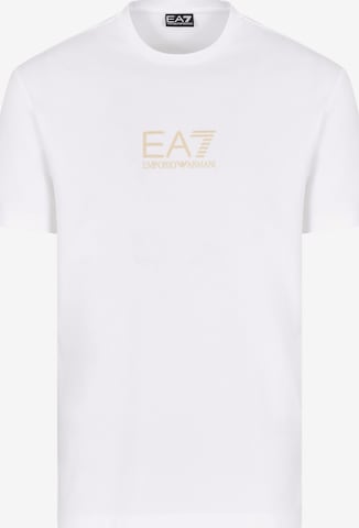 Maglietta di EA7 Emporio Armani in bianco: frontale
