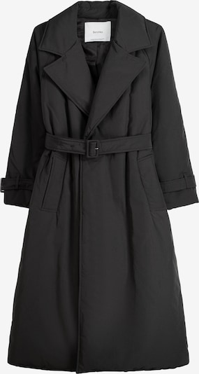 Bershka Manteau mi-saison en anthracite, Vue avec produit