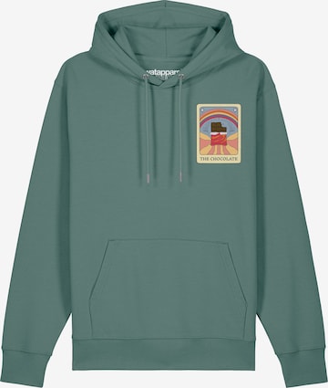 Watapparel Sweatshirt ' Tarot The Chocolate ' in Grün: Vorderseite