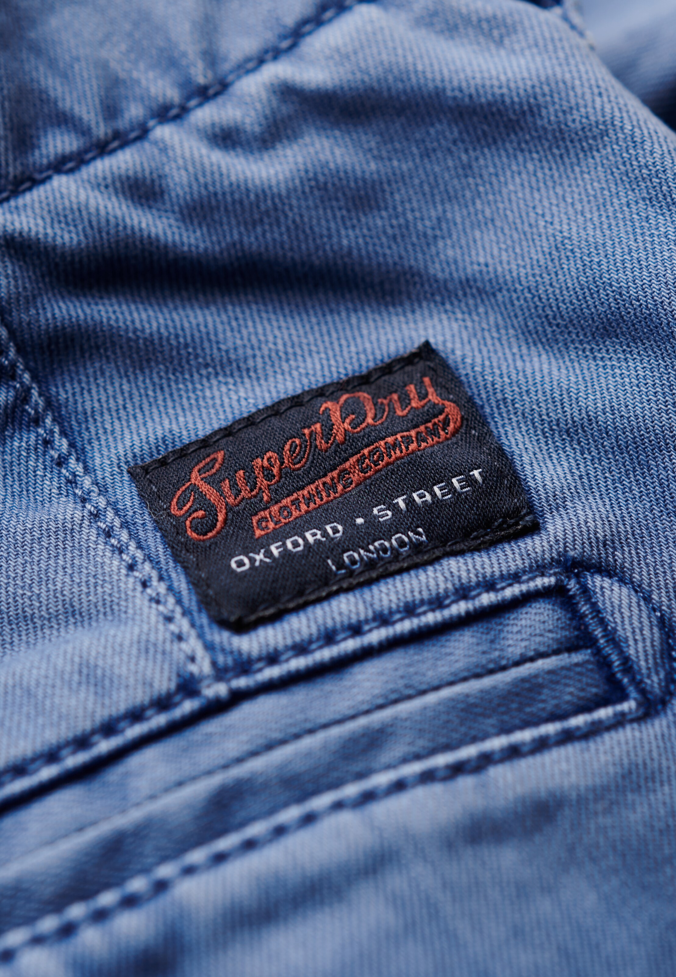Superdry Regular Chino Pants in Blue