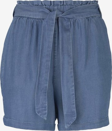 TOM TAILOR DENIM Regular Shorts in Blau: predná strana