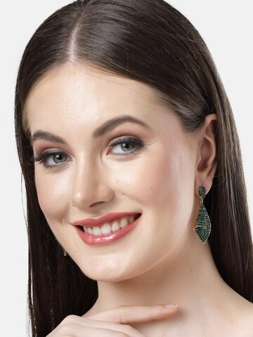 AVANT-GARDE PARIS Ohrringe 'Helenaa' in Grün